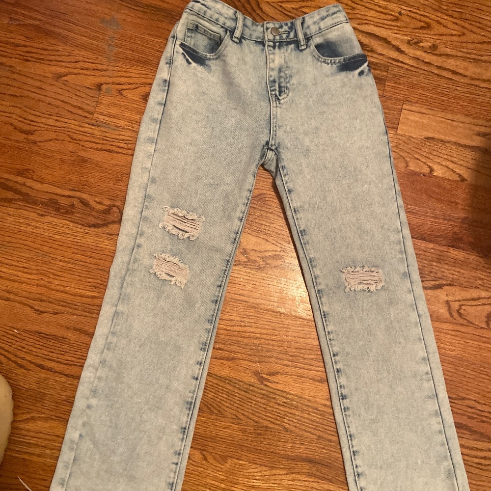 Shein kids girls denim jeans